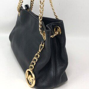 Michael Kors Black Jet Set Chain Messenger Purse